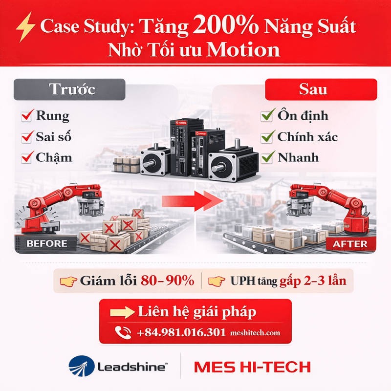 Tối ưu motion control cho dây chuyền tốc độ cao
